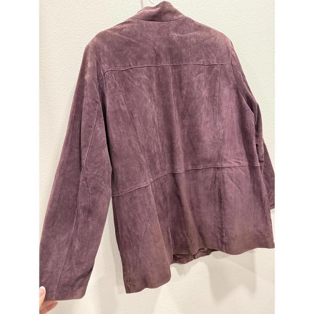 Damart Authentic Suede Zip Up Jacket, UK 18 - Picture 4 of 5